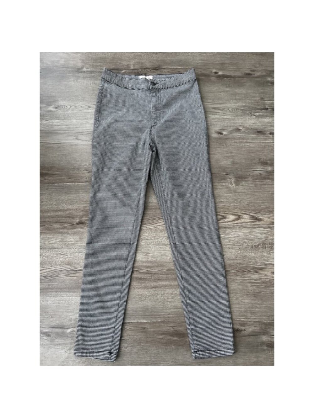 Free People Belle‎ Houndstooth Skinny Pant Womens 28 Ankle Length